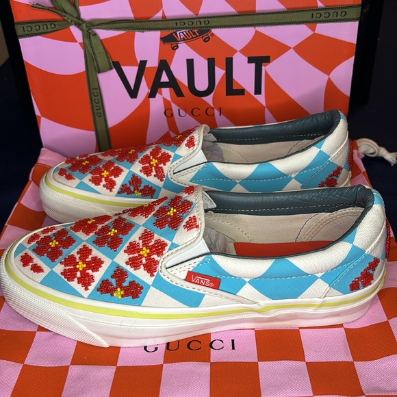 GUCCI X VANS | ✨LIMITED EDITION✨ UNISEX OG Classic Slip-On Lx - Picture 4 of 8